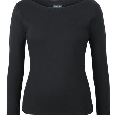 C OF C  LADIES L/S BOAT NECK TEE Thumbnail